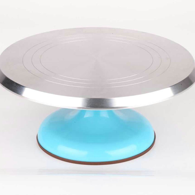 Mini Baking Real Rotating Cake Decorating Turntables Blue – Real