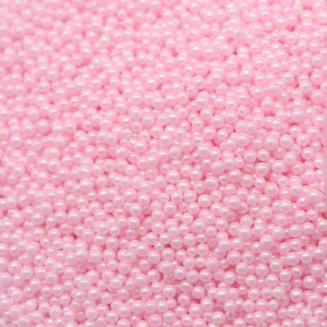 light pink pearlized crispy sugar pearls