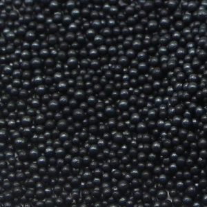 black pearlized sugar pearls