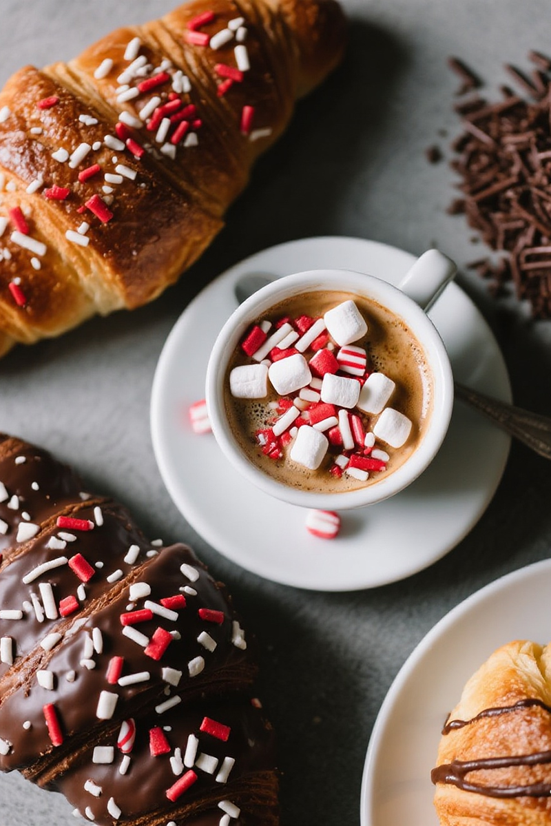 chocolate,marshmallow,sprinkles coffee&bread application