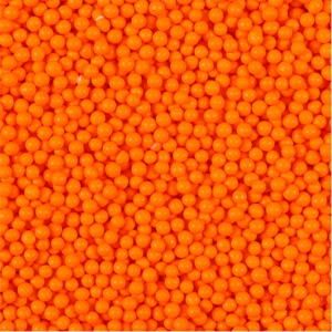 orange polished sugar pearls