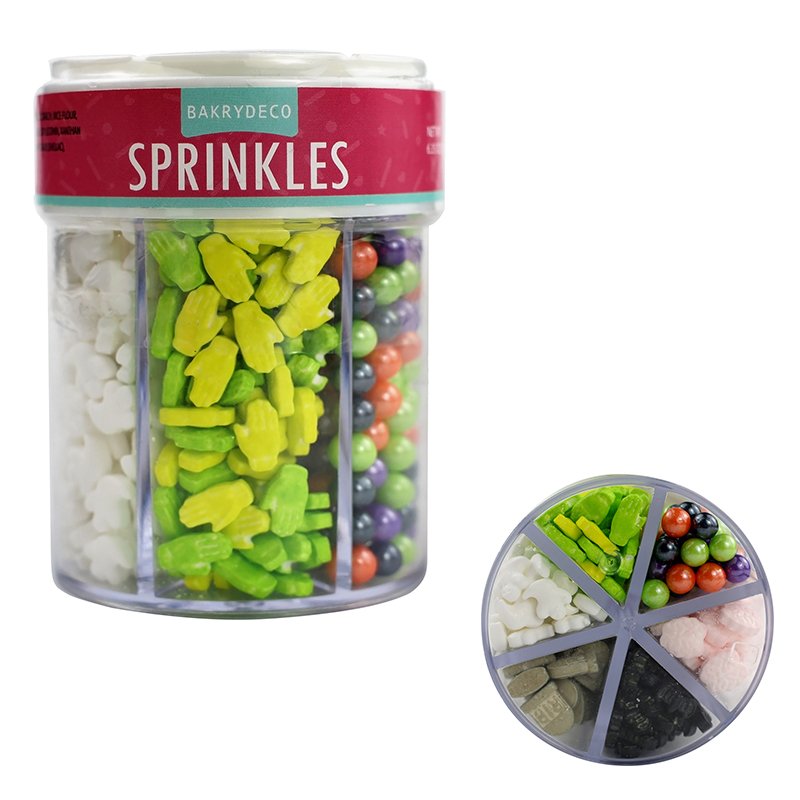 6 Cells Bottle sprinkles packing