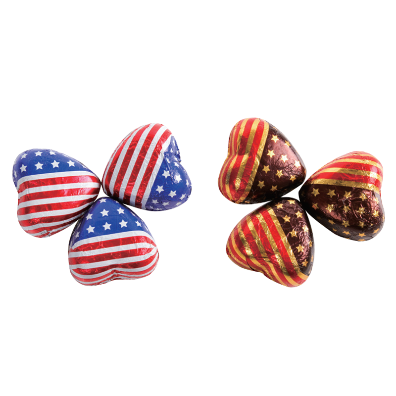 America heart chocolate