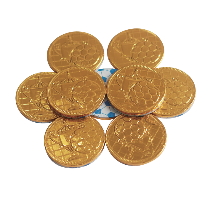gold chocolate coin