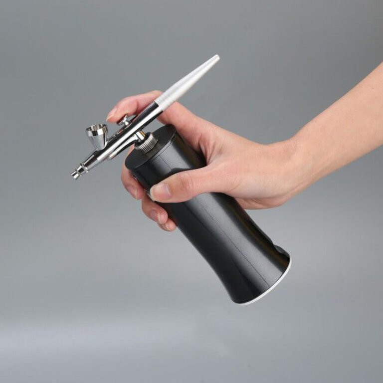 Handheld cordless cake airbrush with stainless steel nozzle
