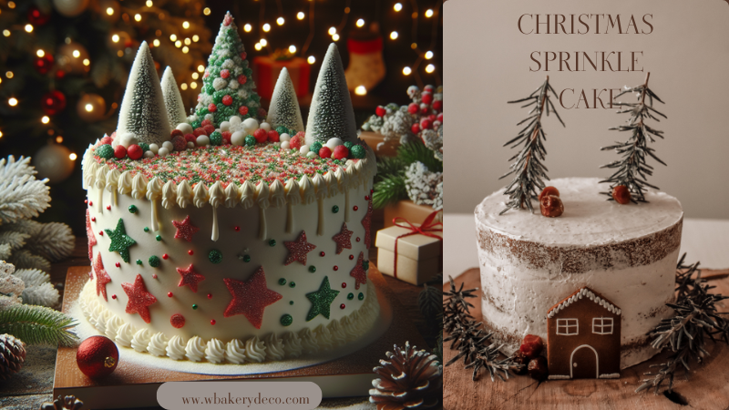 Christmas Sprinkles cake