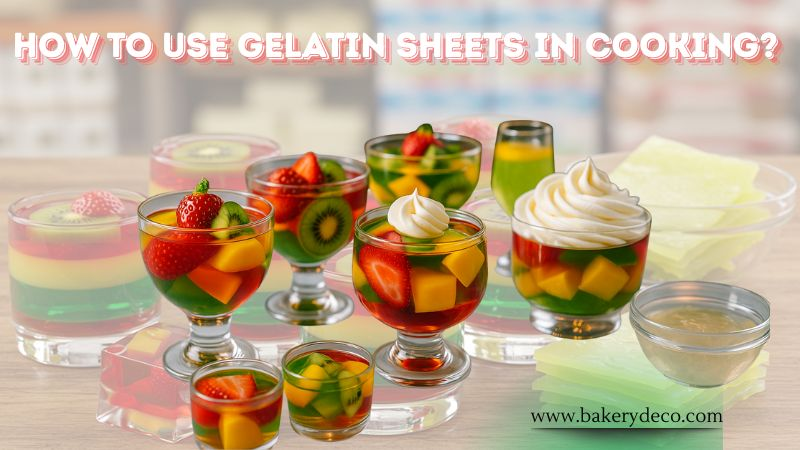 How to use gelatin sheets in cooking