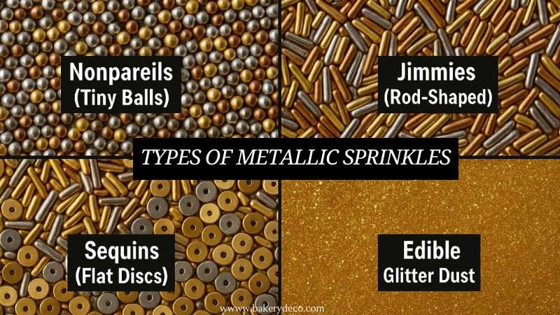 TYPES OF METALLIC SPRINKLES