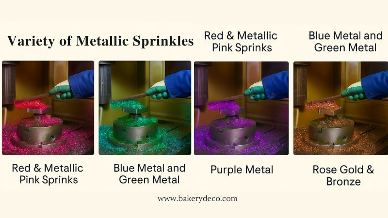 Variety of Metallic Sprinkles