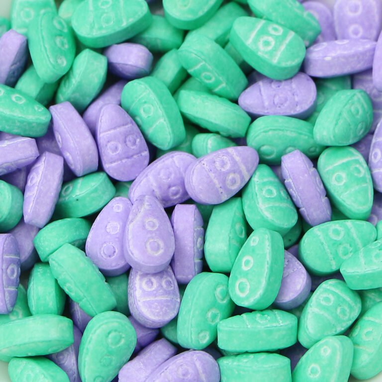 Mint green and lavender Easter egg shaped pressed sugar sprinkles