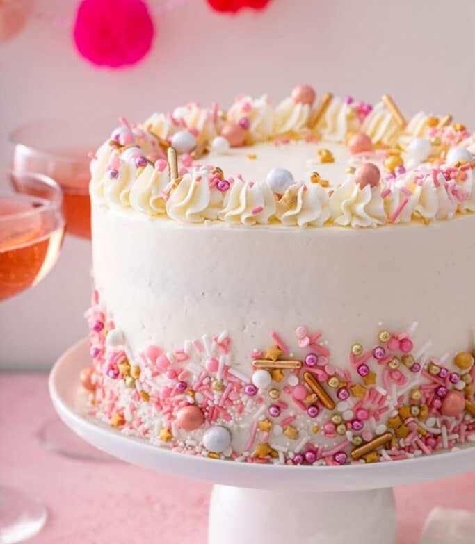 sprinkles cake application