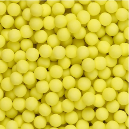 green polished crispy sugar pearls