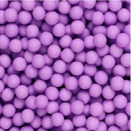 purple polished crispy sugar pearls